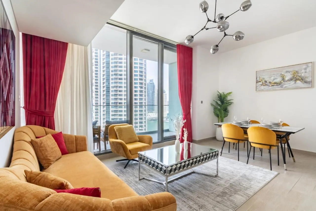 Vivid 2-Bedroom Marina View Dubai 0*,